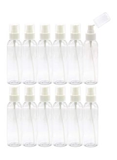 Generic 12-Piece Empty Spray Bottles Clear 100ml  - Image 2