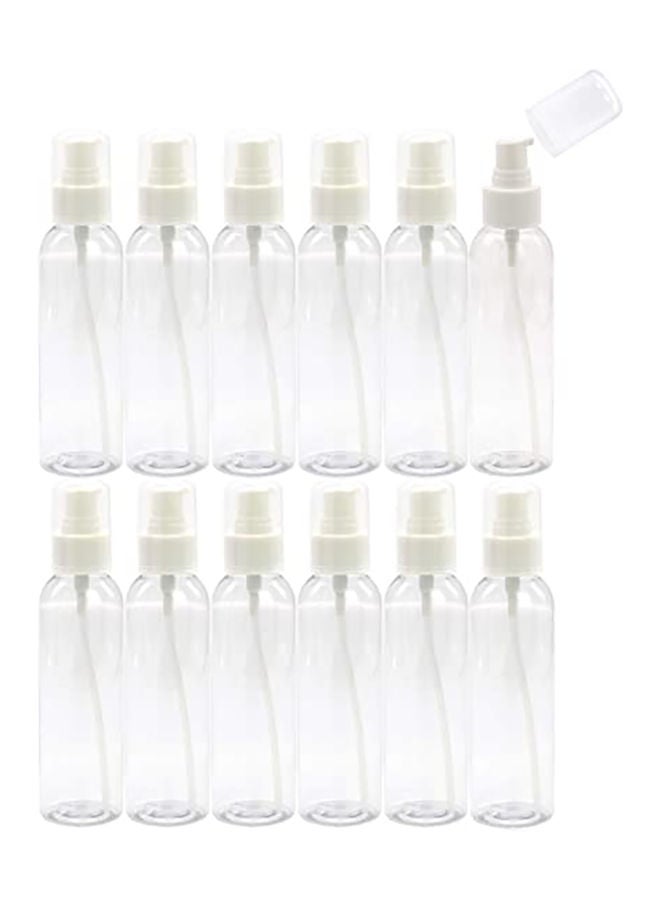 Generic - 12-Piece Empty Spray Bottles Clear 100ml - Image 1