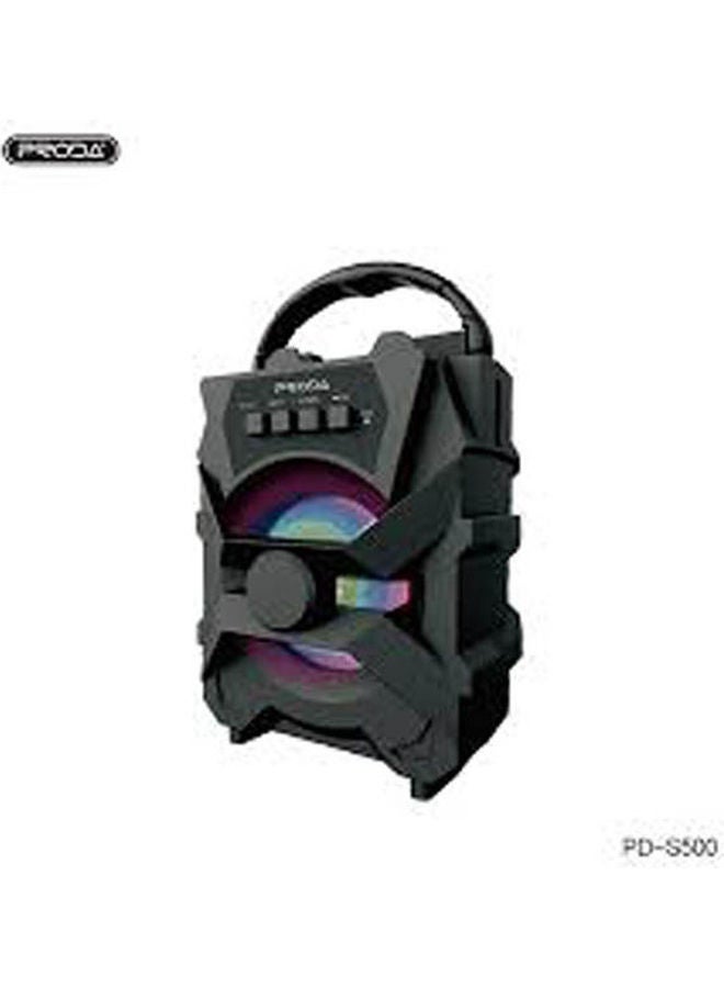 PRODA - Xunshen Portable Wireless Bluetooth Speaker With FM Radio SD Card Reader AUX USB Black - Image 1