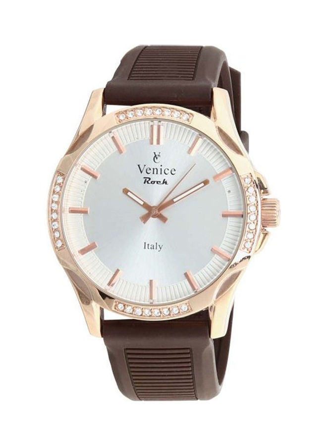 Venice Women's Casual Watches Leather Analog V8073-Ipr-Bl 