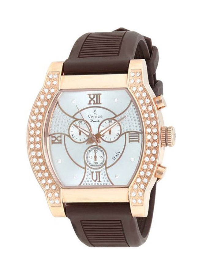 Venice Women's Casual Watches Leather Analog V8090-Ipr-W 