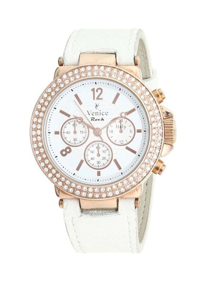 Venice - Women's Casual Watches Leather Analog V8080-Ipr-W - Image 1