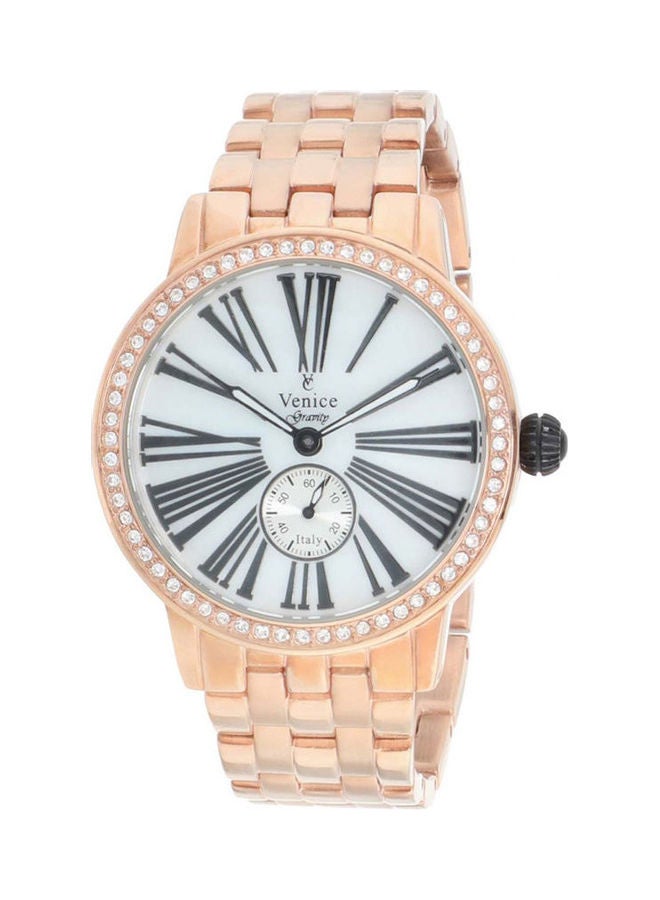 Venice Women's Casual Watches Stainless Steel Analog V8119-Ipr-W 