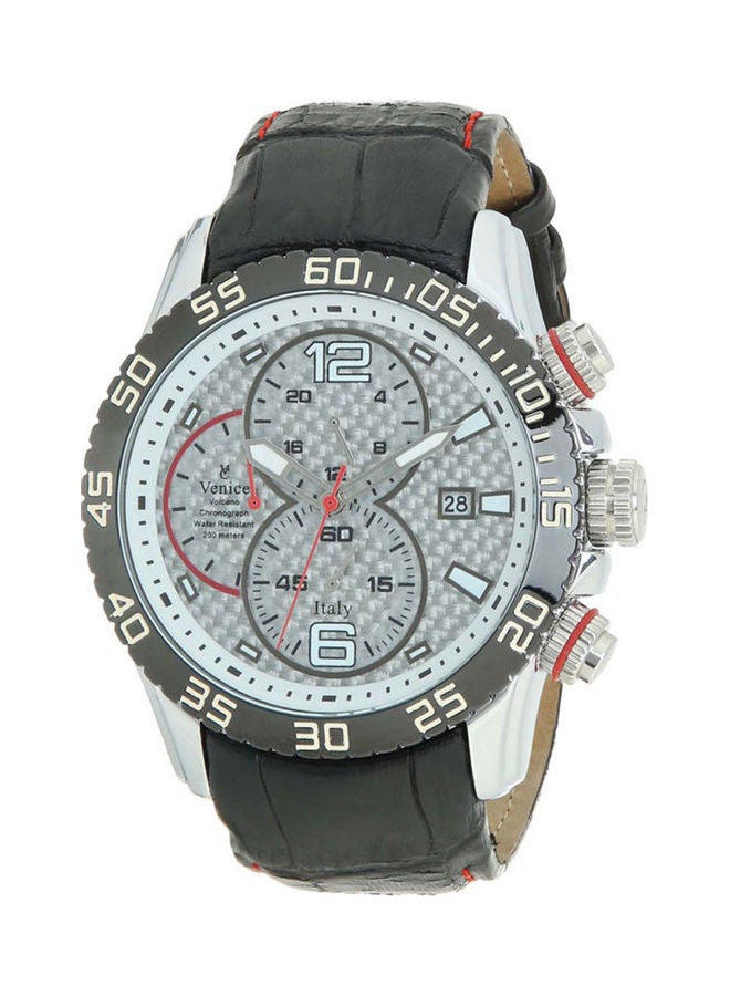 Venice - Men's Casual Watches Leather Analog T6003-Ips-W - Image 1