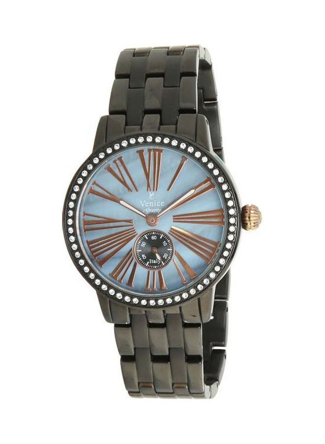 Venice Women's Casual Watches Stainless Steel Analog V8119-Ipb-Bl 