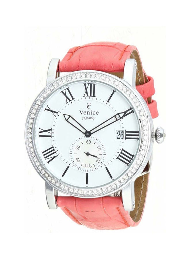 Venice Women's Casual Watches Leather Analog F5011-Ips-Re 