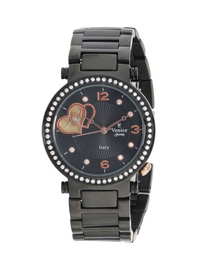 Venice Women's Casual Watches Leather Analog V8120-Ipb-B 