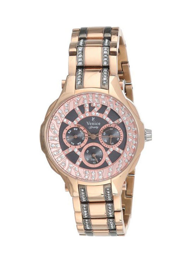 Venice Women's Casual Watches Stainless Steel Analog Sv4012-Ipr-Gre 