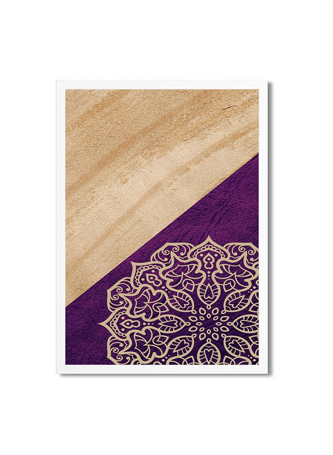 Foam Art Print Medium Poster Beige/Purple  - Image 1