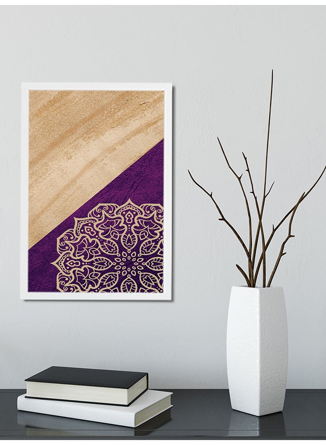 Foam Art Print Medium Poster Beige/Purple  - Image 2