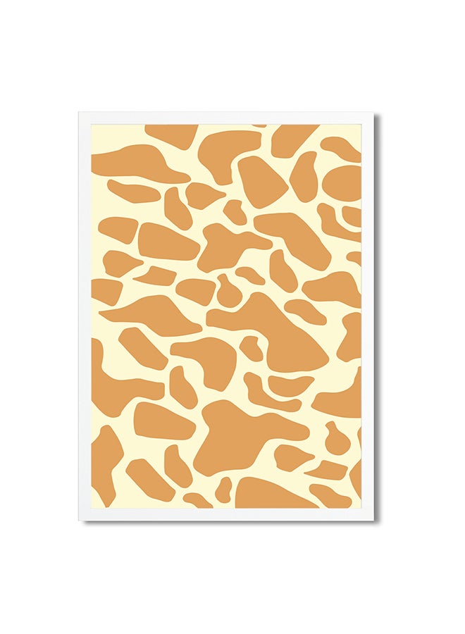 Foam Art Print Medium Poster- Comic Pow Yellow/Beige 