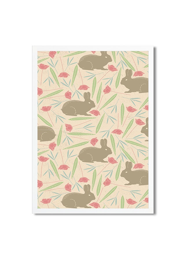 Foam Art Printed Medium Poster Brown 