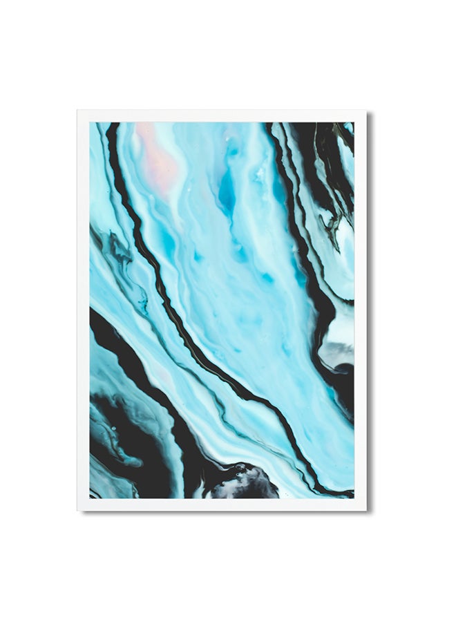 Foam Art Print Medium Poster Blue 