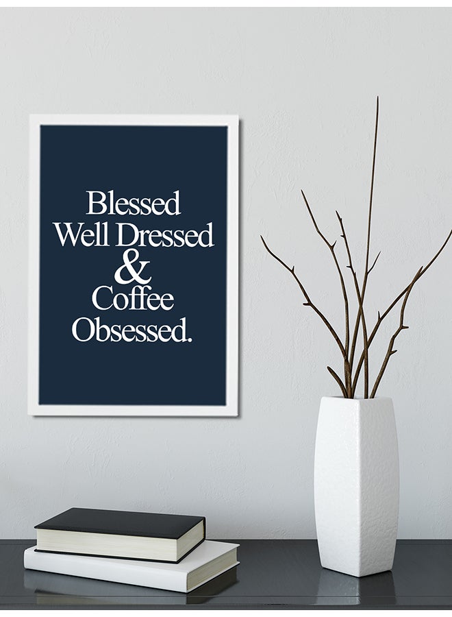 Foam Art Print Medium Poster Blue/White  - Image 2