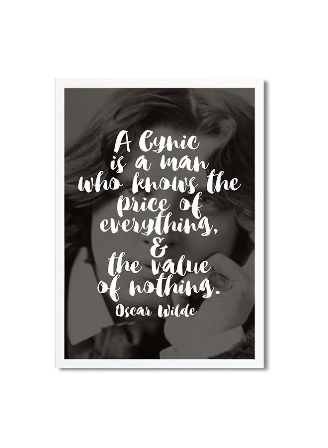 Foam Art Print Medium Poster Grey/White  - Image 1