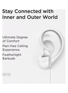 Lenovo In-Ear Wired Earphone White  - Image 3