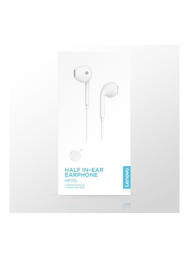 Lenovo - In-Ear Wired Earphone White - Image 1