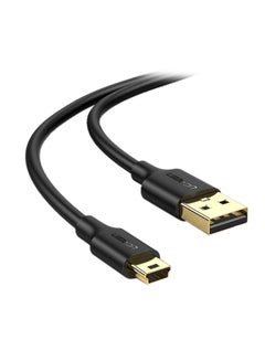 Mini USB 2.0 Type A To B Charging Data Cable Black