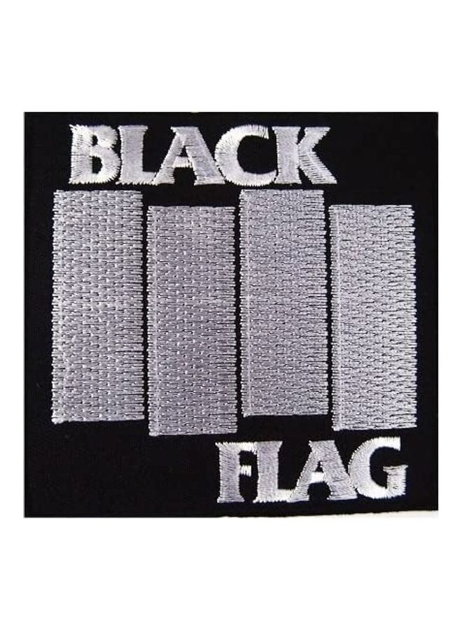 American Hardcore Heavy Metal Punk Rock Band Embroider Iron On Patch Black/White