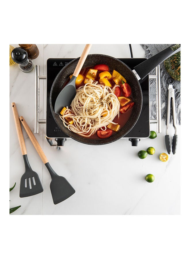 طقم أدوات طهي من 8 قطع أسود 32 x 11 x 11سم - Image 3