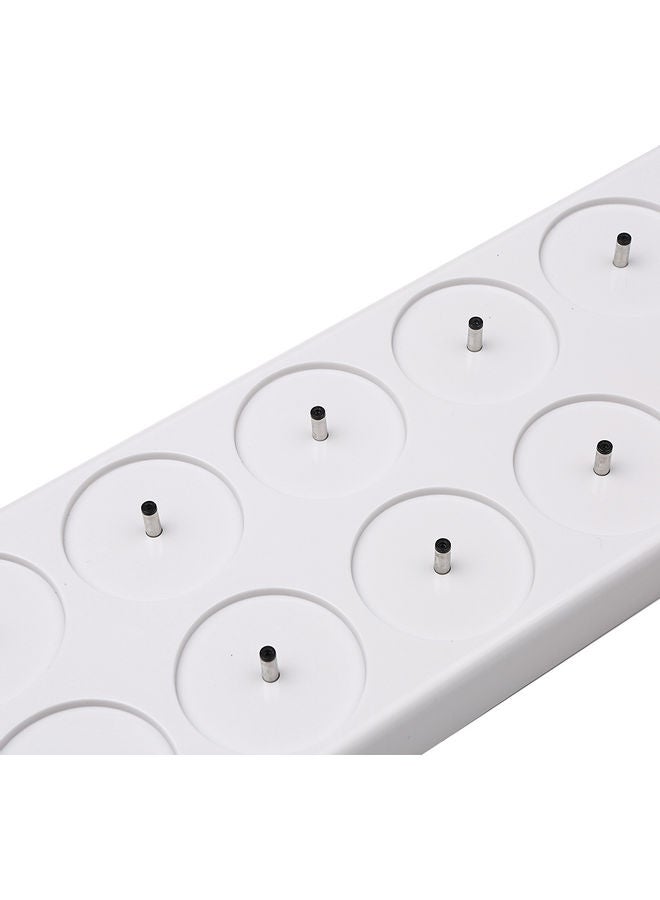 12-Piece Rechargeable Flameless LED Pillar Candle with Flickering Flame Yellow/White  - Image 4