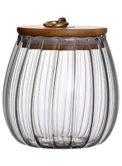 XiuWoo Glass Storage Jar Clear 7 x 8.5 x 12cm  - Image 1