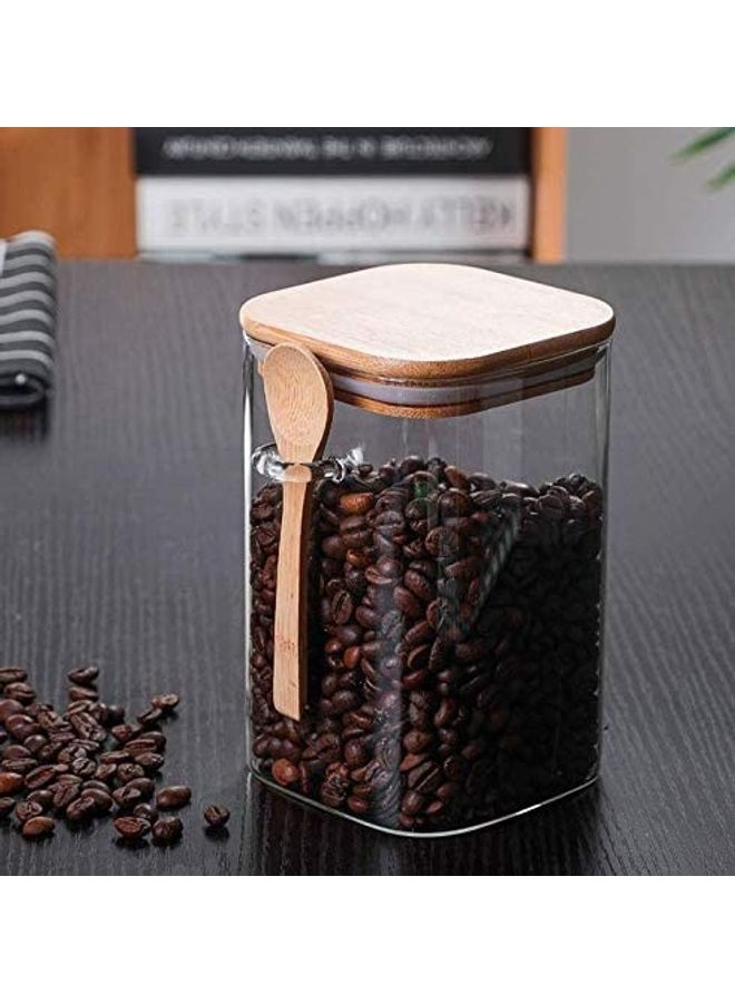 Glass Storage Jar Clear 10cm