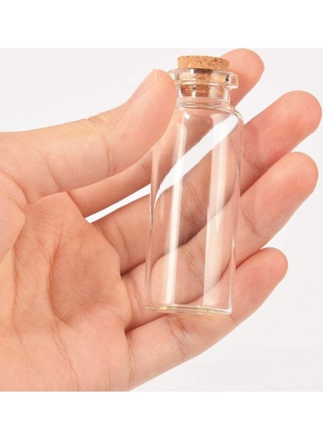 XiuWoo 20 Pieces Mini Glass Bottles Clear 2.5 x 0.95inch - Image 4