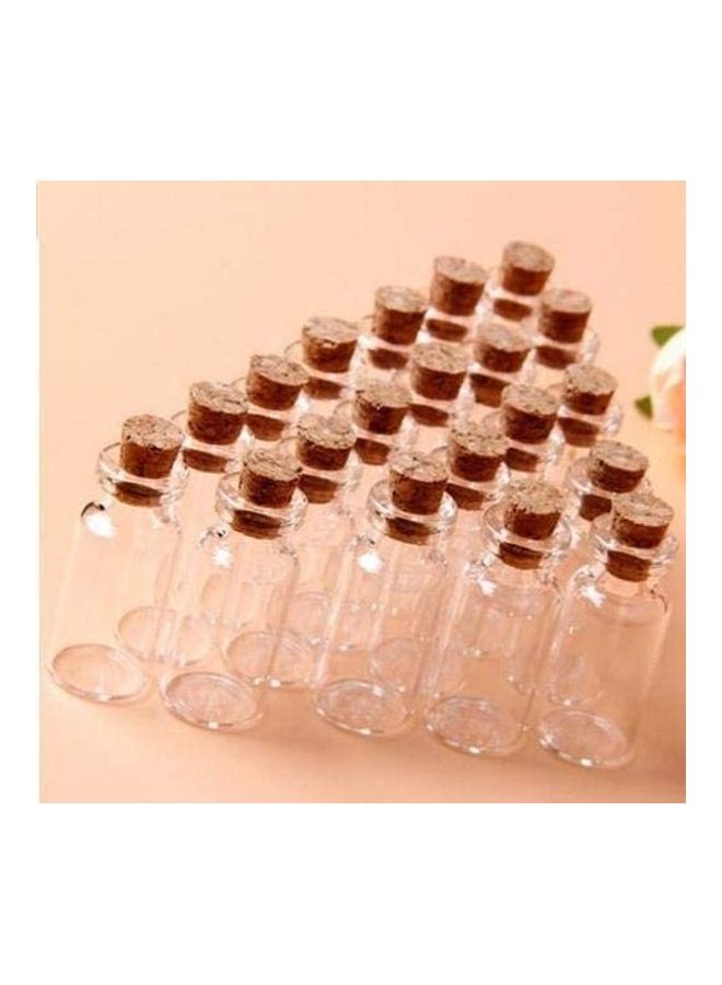 XiuWoo 20 Pieces Mini Glass Bottles Clear 2.5 x 0.95inch - Image 5