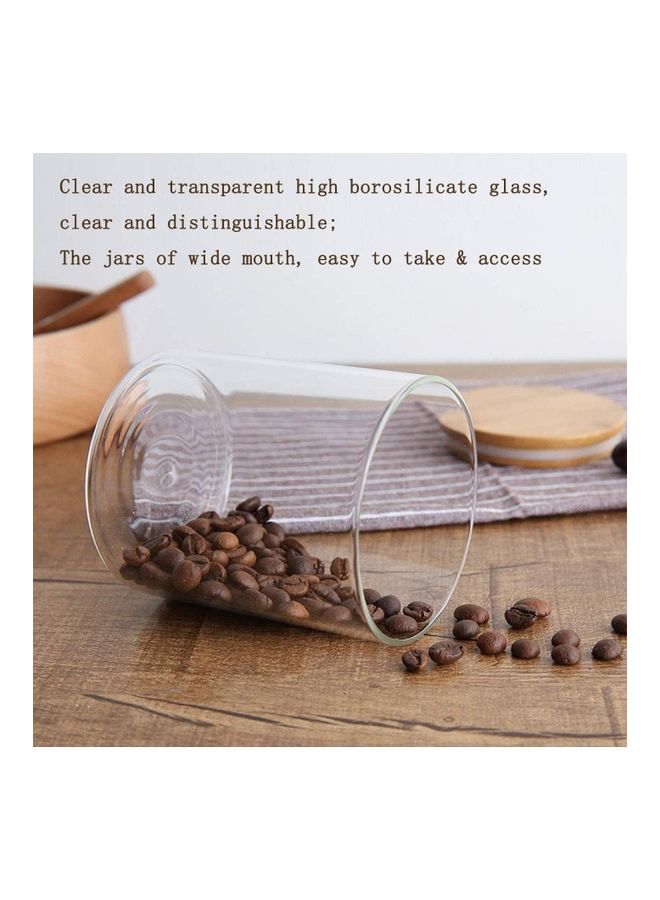 XiuWoo 4-Piece Food Storage Glass Containers Clear 10cm - Image 4