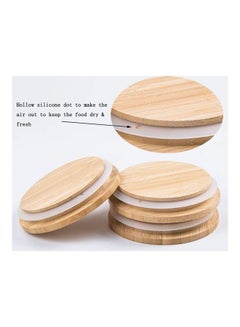 XiuWoo 4-Piece Food Storage Glass Containers Clear 10cm  - Image 5