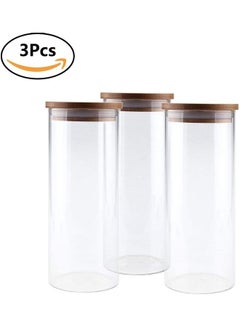 XiuWoo 3-Piece Food Storage Glass Jar Clear 900ml  - Image 4