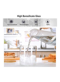 XiuWoo 3-Piece Food Storage Glass Jars with Bamboo Lids Clear 1 x 1000, 2 x 500ml  - Image 4