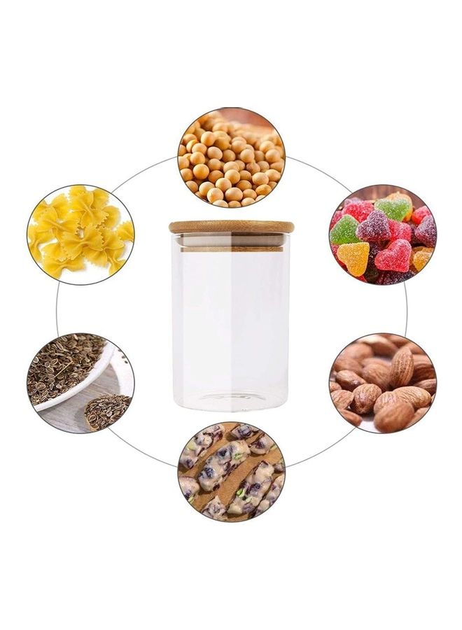 XiuWoo 6-Piece Spices Storage Mini Glass Jars with Marking Stickers Clear 270ml - Image 3
