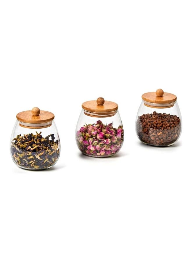 4-Piece Airtight Glass Jar Set 1000 x 4ml