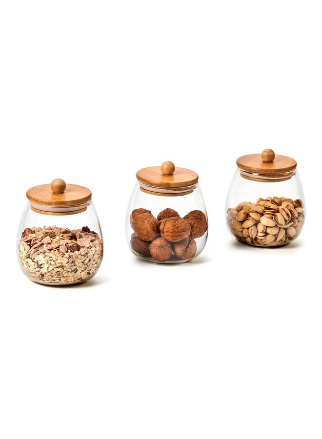 4-Piece Airtight Glass Jar Set 1000 x 4ml