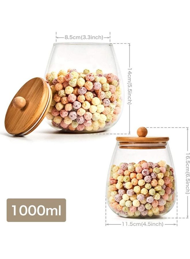 4-Piece Airtight Glass Jar Set 1000 x 4ml