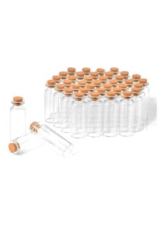 XiuWoo 40-Piece Tiny Glass Vessels with Cork Stoppers 20ml  - Image 1