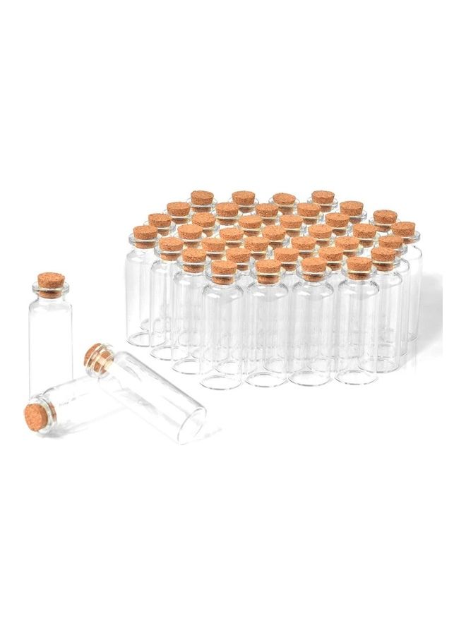 XiuWoo 40-Piece Tiny Glass Vessels with Cork Stoppers 20ml  - Image 1