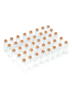 XiuWoo 40-Piece Tiny Glass Vessels with Cork Stoppers 20ml  - Image 2