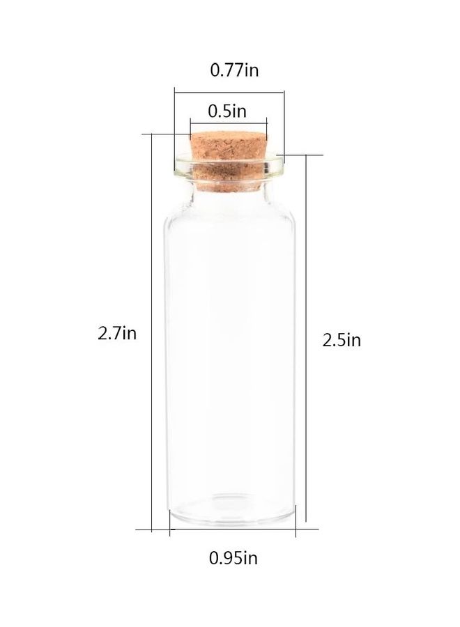 XiuWoo 40-Piece Tiny Glass Vessels with Cork Stoppers 20ml  - Image 4