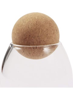 XiuWoo Set of 4 Clear Glass Storage Jar with Cork Ball Clear 4 x 0.5Liters  - Image 5