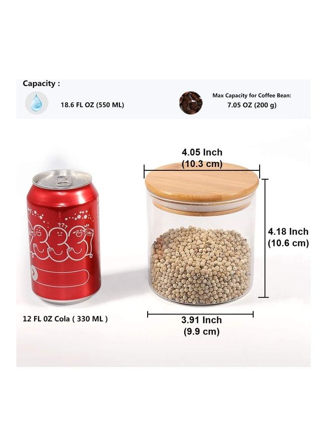 XiuWoo - 3-Piece Airtight Glass Jar Set 550 x 3ml - Image 1