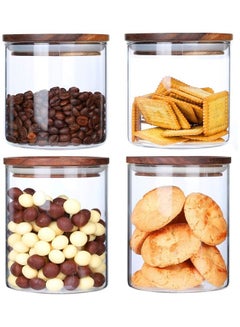 XiuWoo 4-Piece Airtight Glass Jar Set 550 x 2, 750 x 2ml  - Image 1