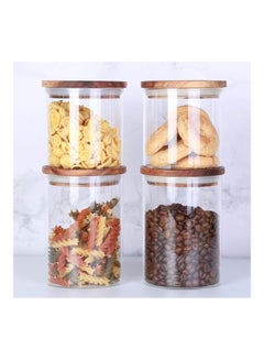 XiuWoo 4-Piece Airtight Glass Jar Set 550 x 2, 750 x 2ml  - Image 3
