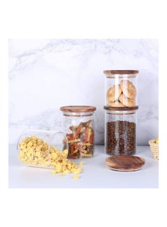 XiuWoo 4-Piece Airtight Glass Jar Set 550 x 2, 750 x 2ml  - Image 4