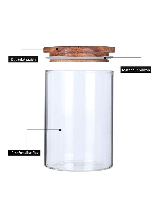 XiuWoo 4-Piece Airtight Glass Jar Set 550 x 2, 750 x 2ml  - Image 5