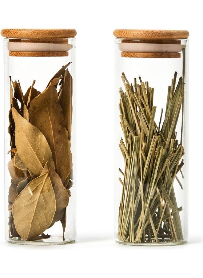 10-Piece Airtight Glass Jar Set 300 x 10ml