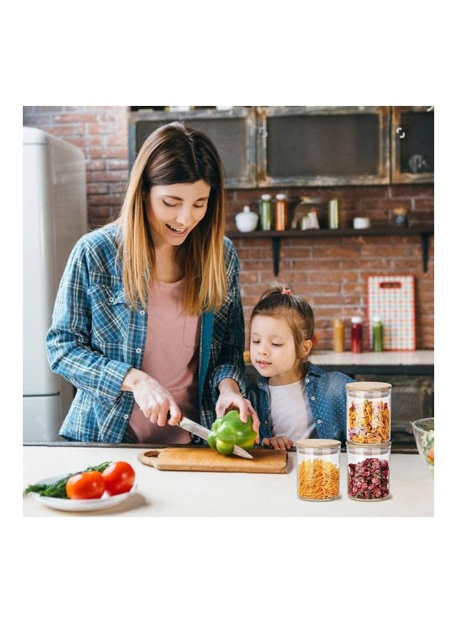 XiuWoo 3-Piece Candy Storage Mini Glass Jars Clear 250ml - Image 5