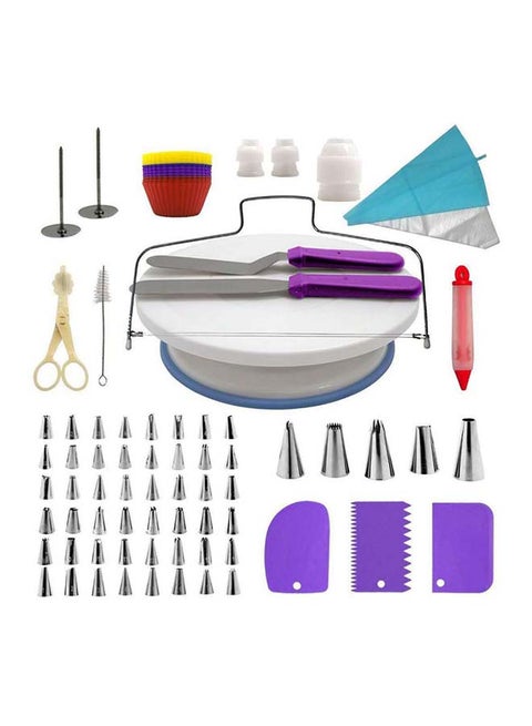 106-Piece Cake Decorating Turntable Set Multicolour